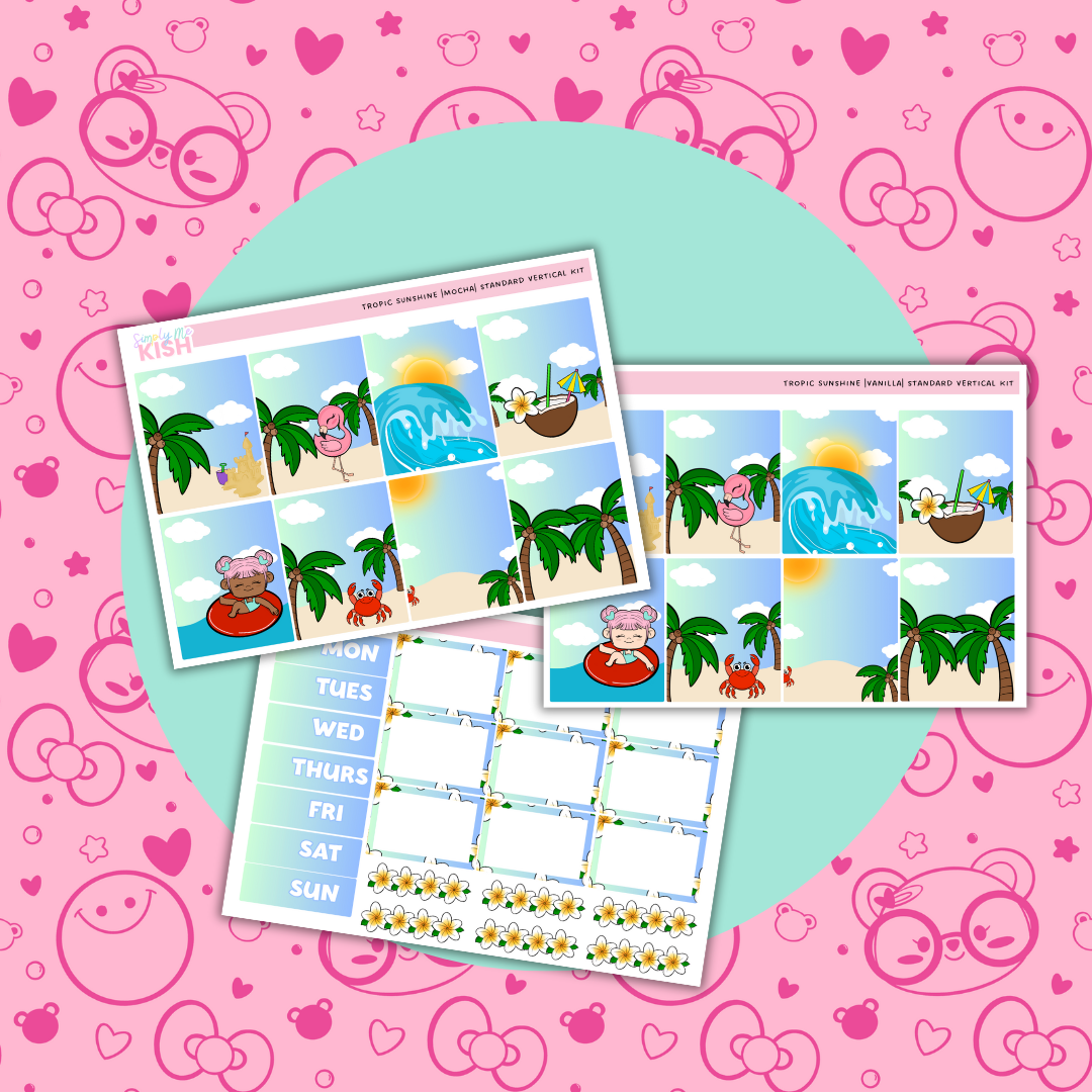 Tropic Summer| Standard Vertical | Planner Kit