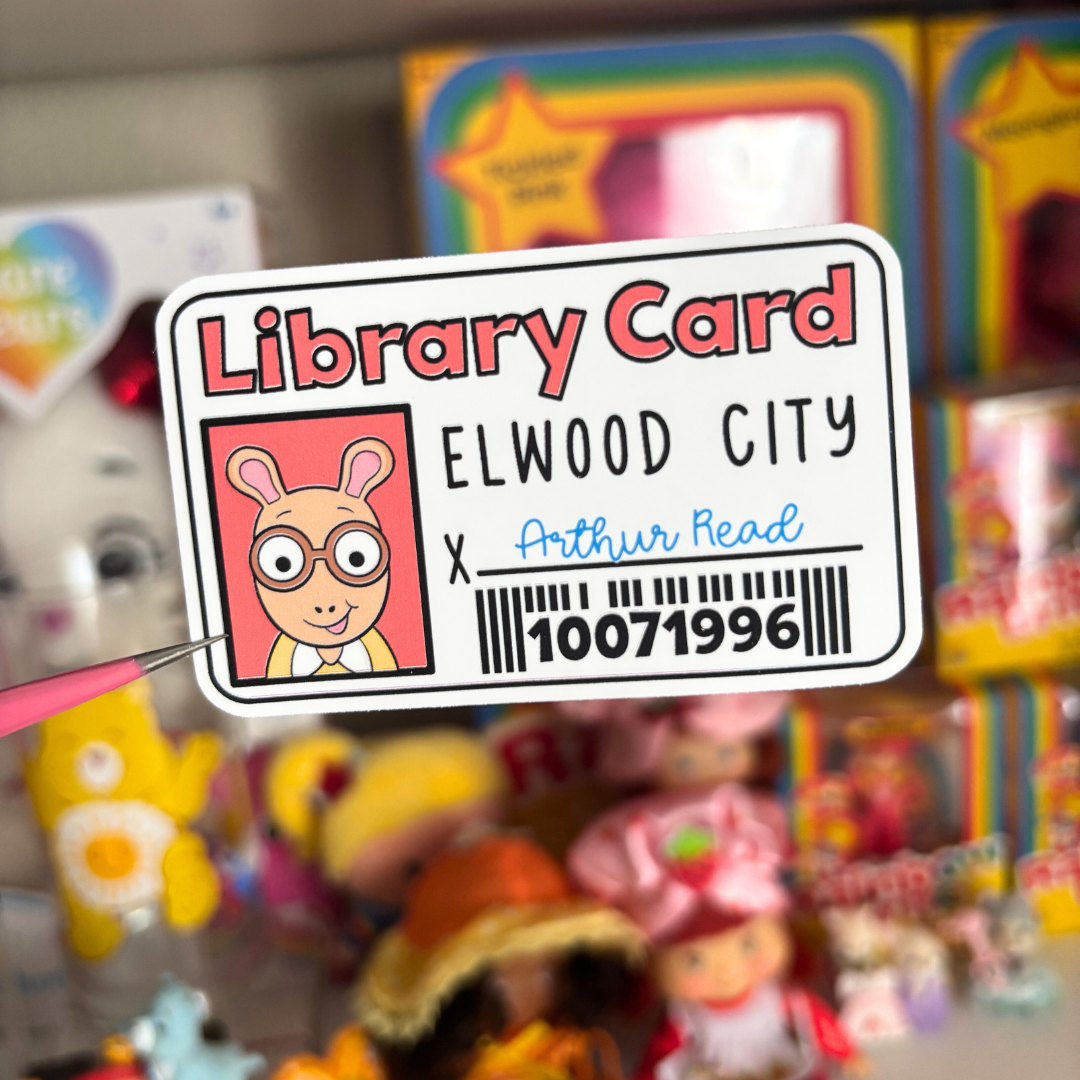 Mr. Read's Library Card  | Sticker Die Cut