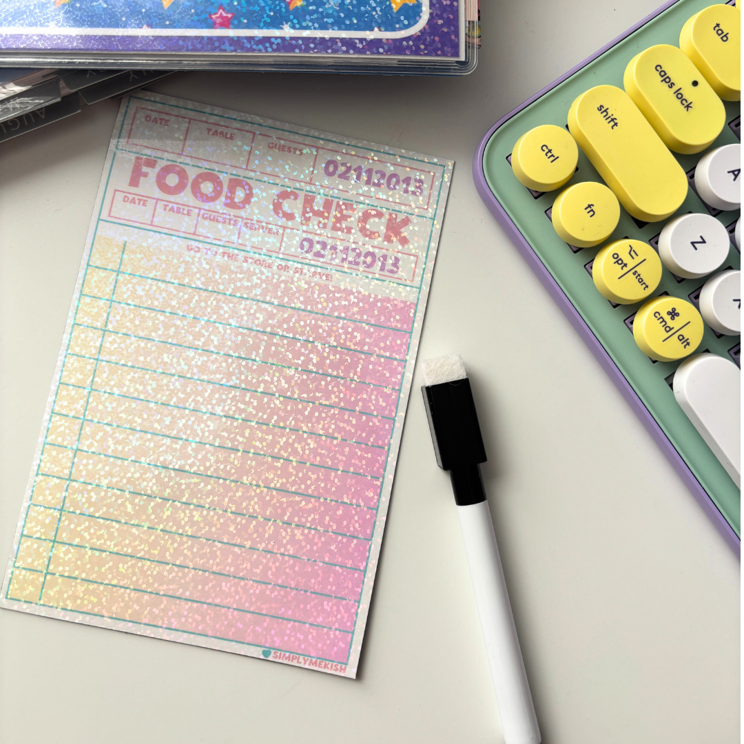 Food Check| Dry Erase Refrigerator Magnet