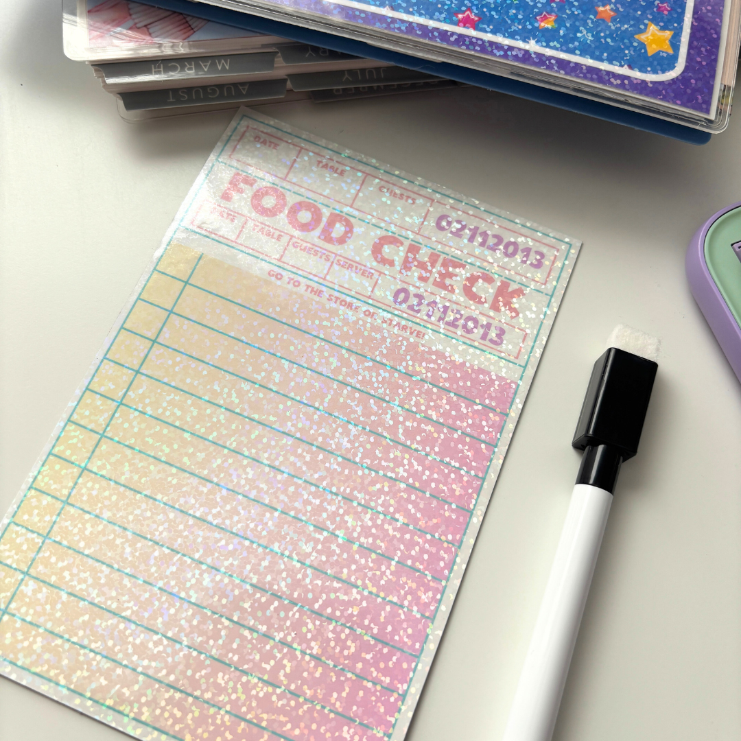 Food Check| Dry Erase Refrigerator Magnet