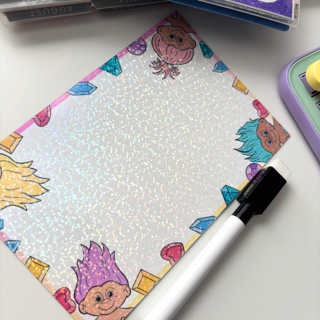 Shimmer Trolls| Dry Erase Refrigerator Magnet