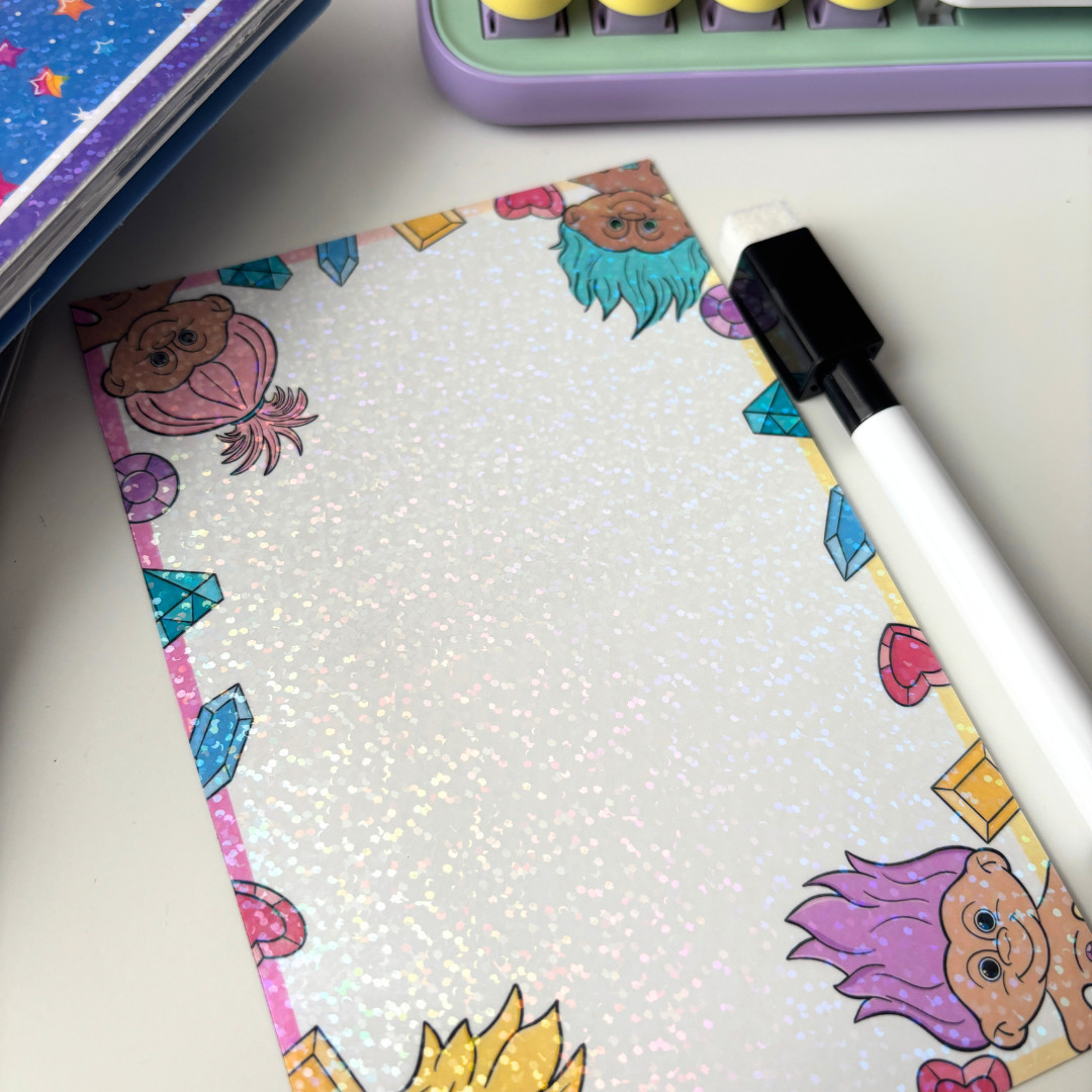 Shimmer Trolls| Dry Erase Refrigerator Magnet