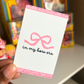 In my Bow Era| Double Sided| Metal Book Card | Washi Card