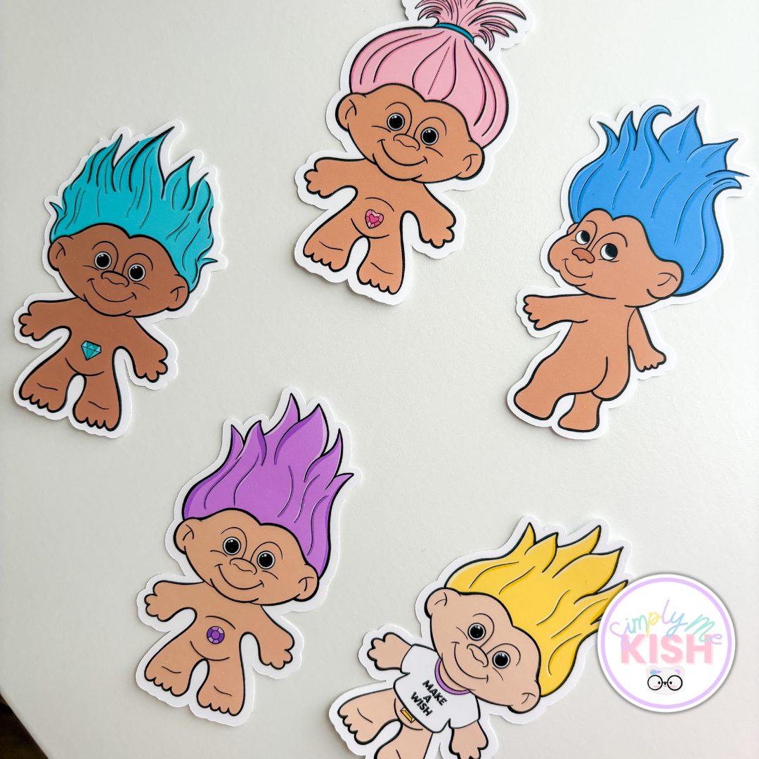 Bejeweled Trolls | Sticker Die Cuts