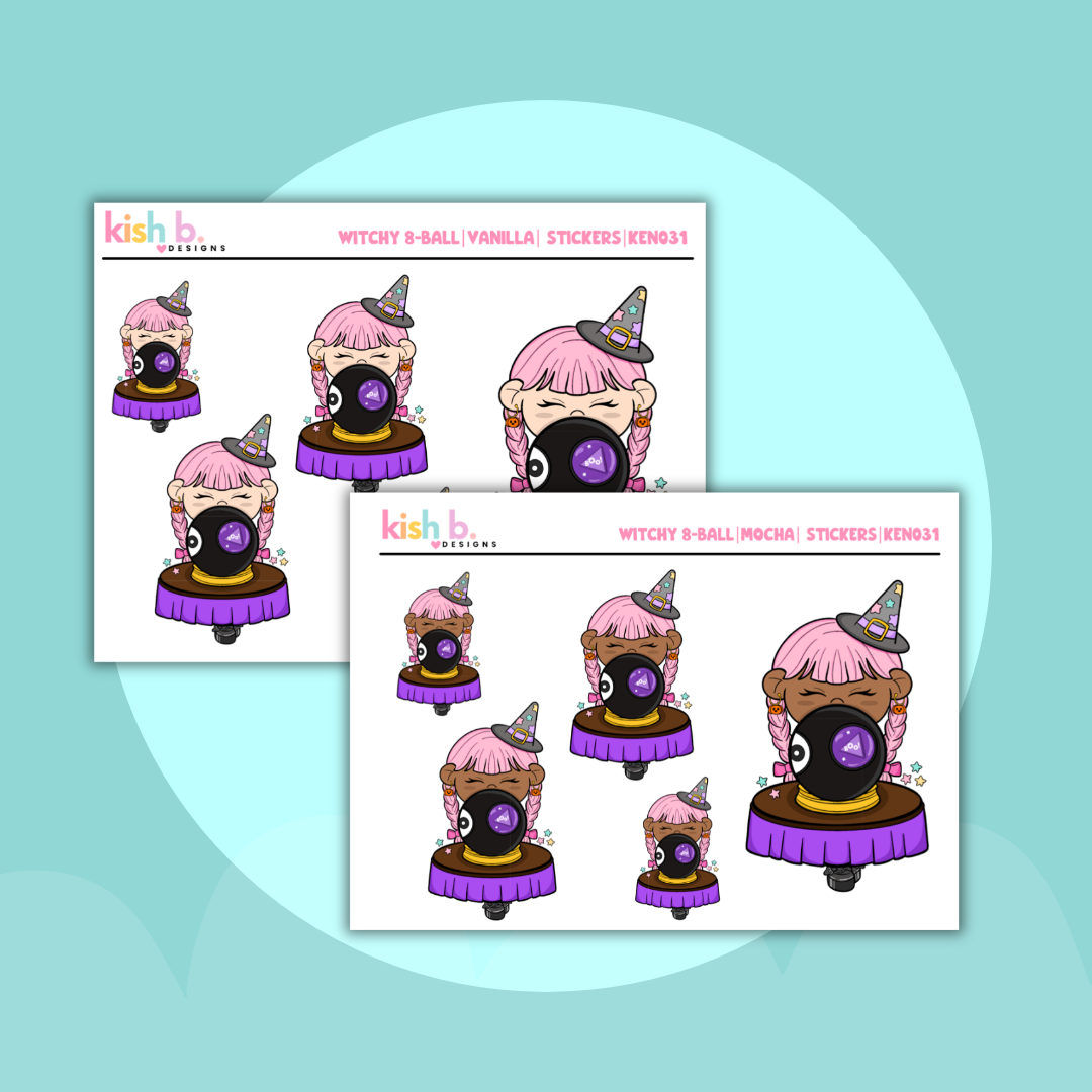 Magical 8-Ball | Kenny Character|  Decorative Stickers