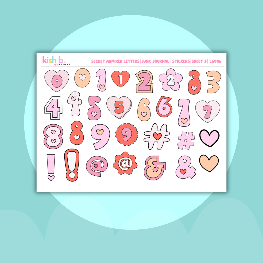 Secret Admirer Letters | Journal Stickers