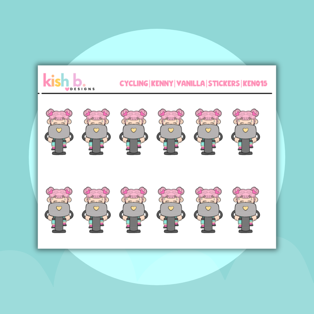 Cycling  Kenny|Icon| Character Stickers