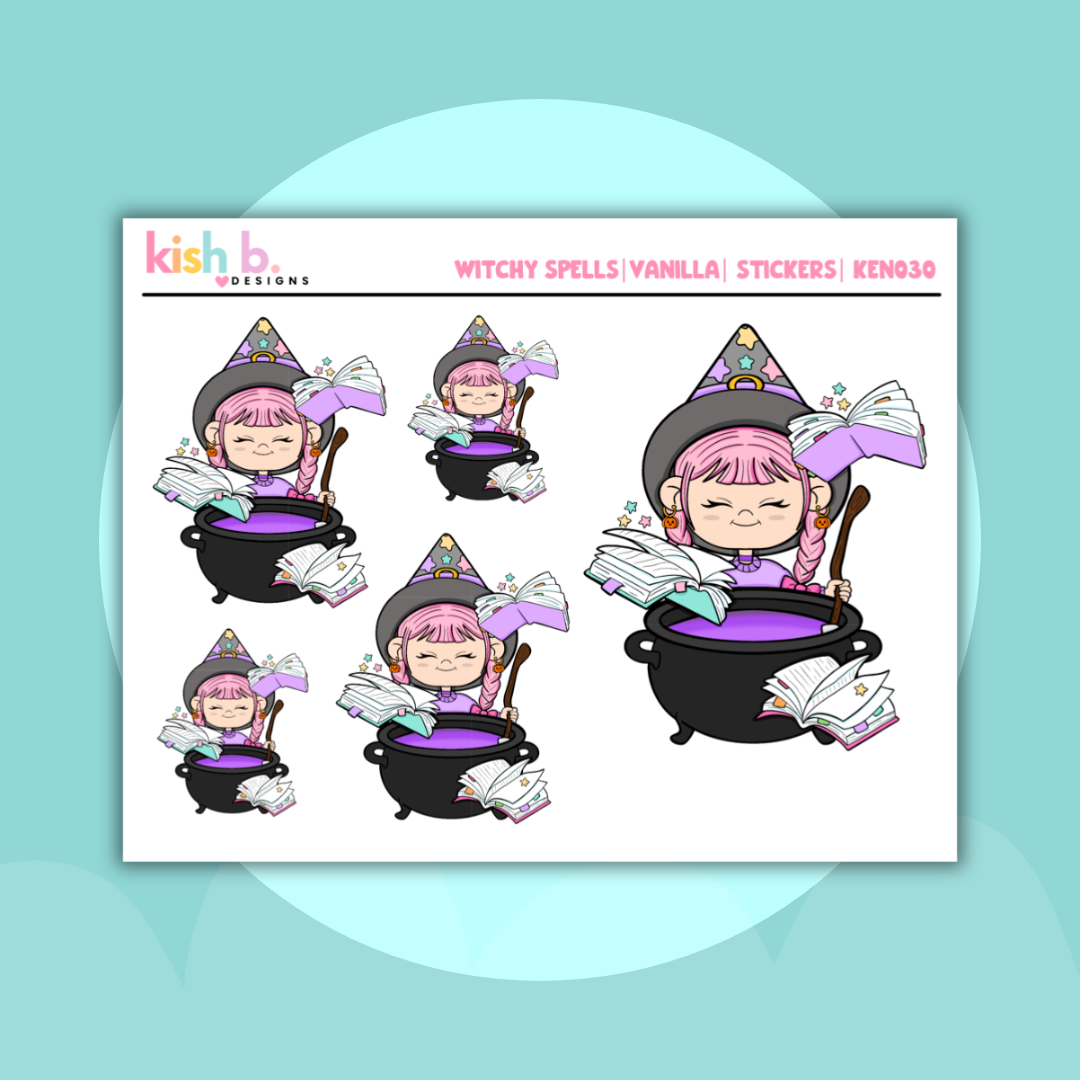 Magical Spells | Kenny Character|  Decorative Stickers