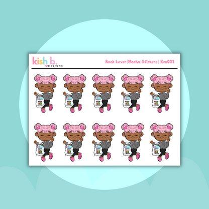 Book Lover | Kenny| Character| Sticker Sheet