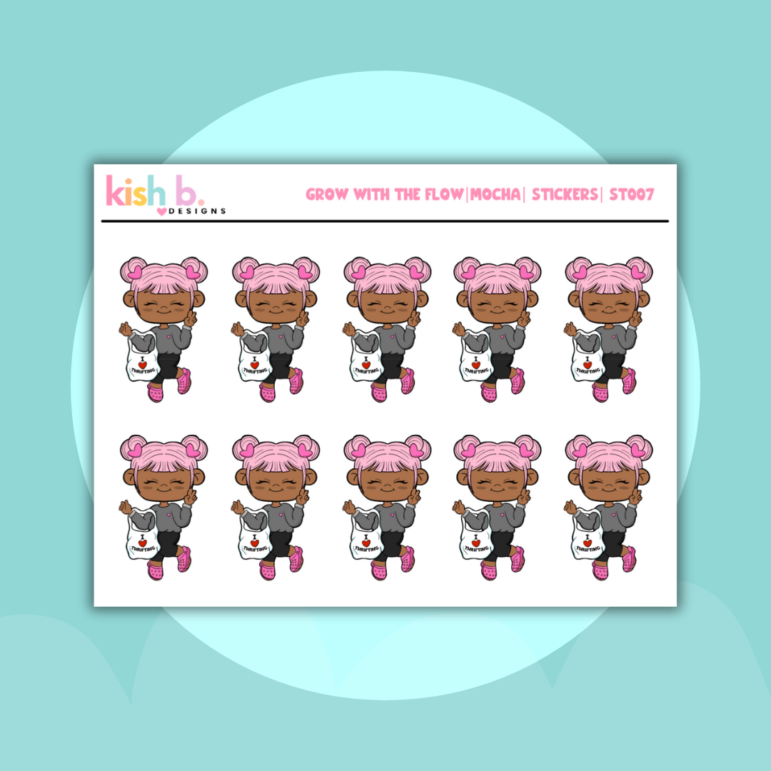 I Love Thrifting | Kenny| Character| Sticker Sheet