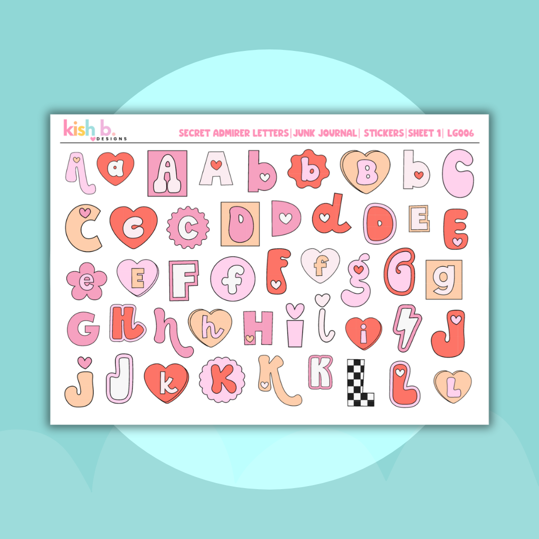 Secret Admirer Letters | Journal Stickers