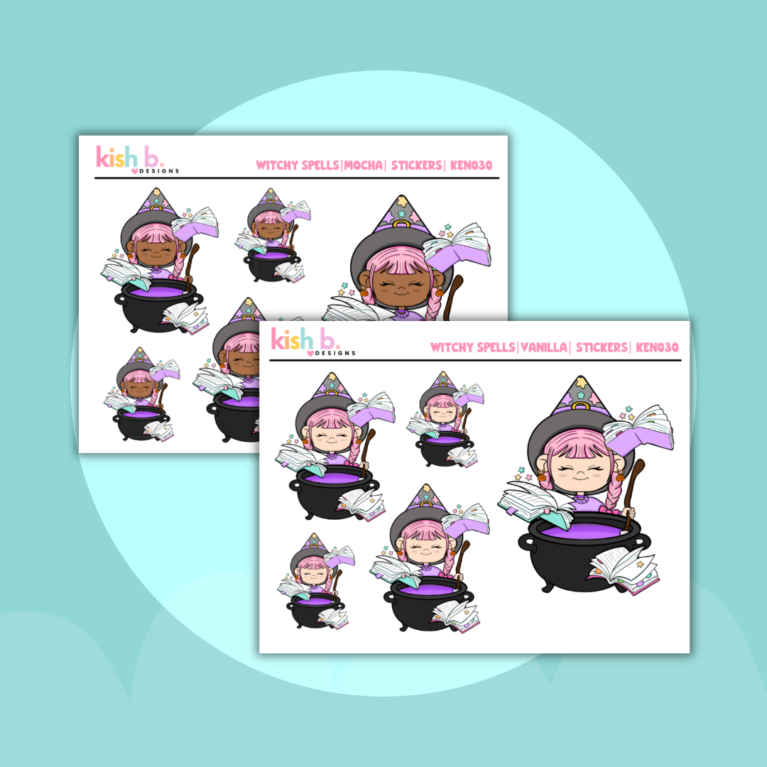 Magical Spells | Kenny Character|  Decorative Stickers