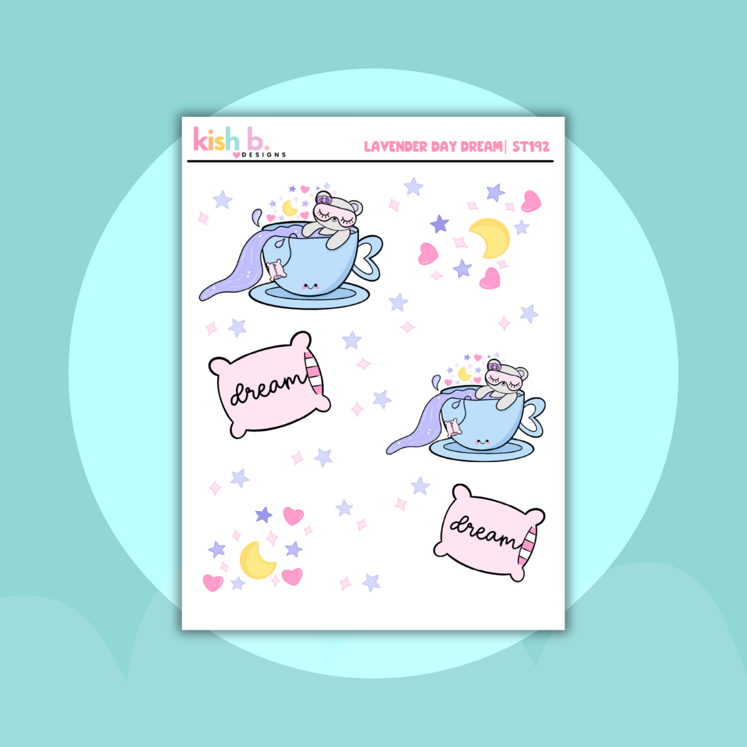 Lavender Daydream| Emma Bear|Decorative Stickers