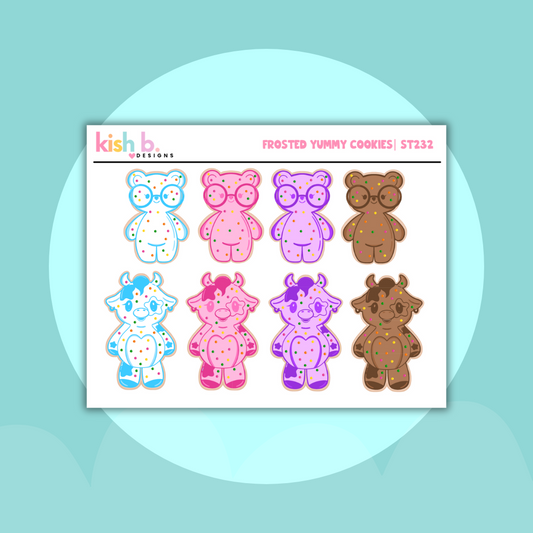 Frosted Yummy Cookies | Decorative |Stickers