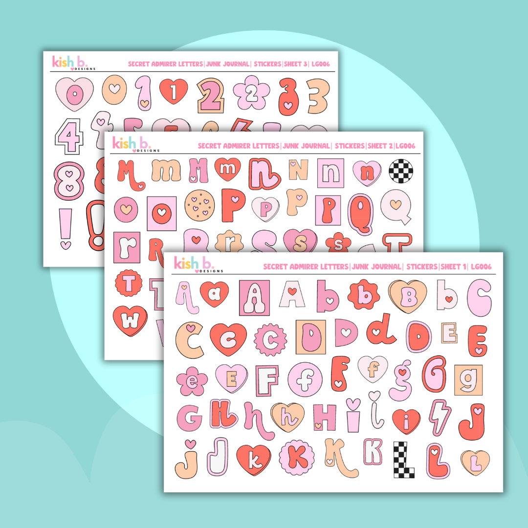 Secret Admirer Letters | Journal Stickers