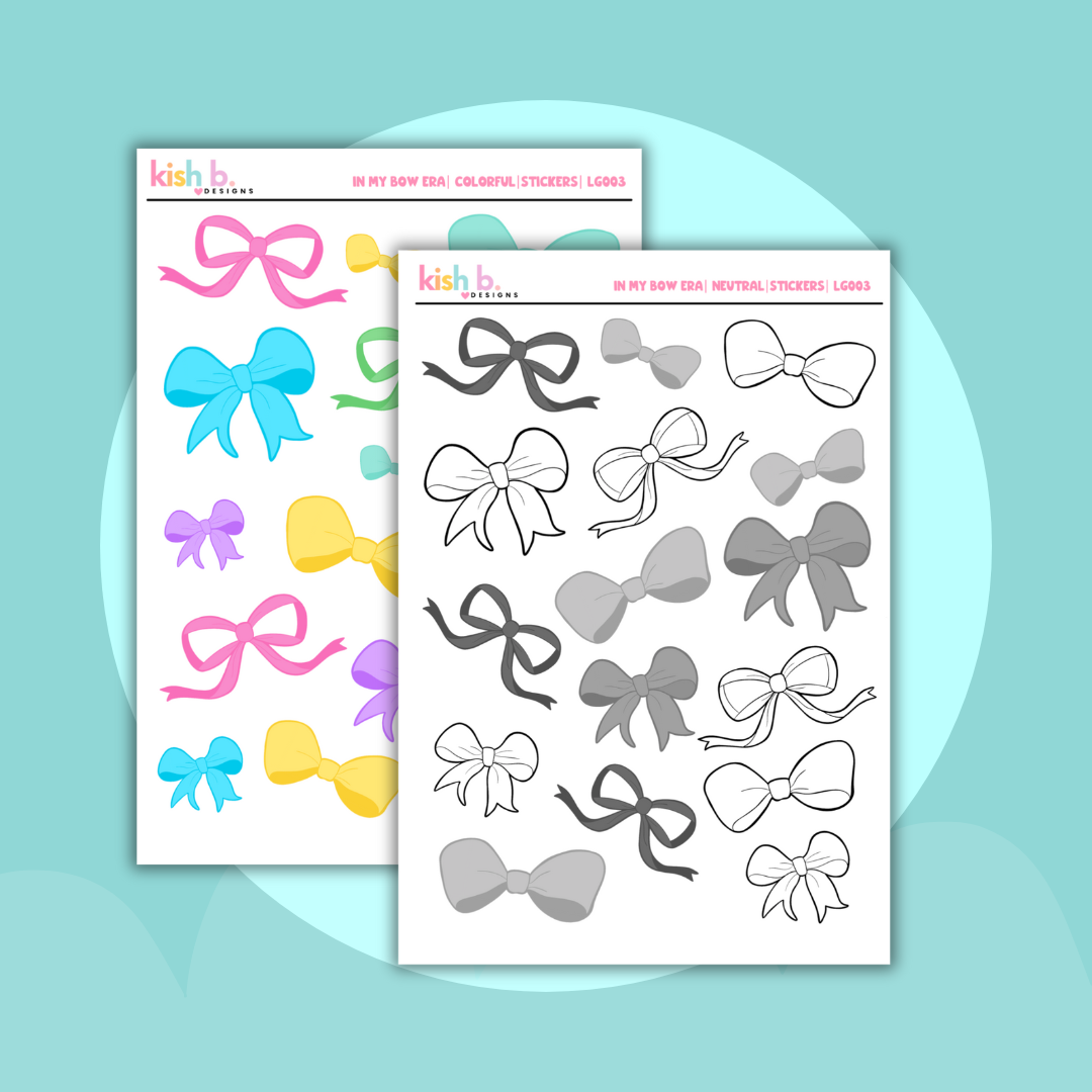 In My Bow Era | Journal Stickers