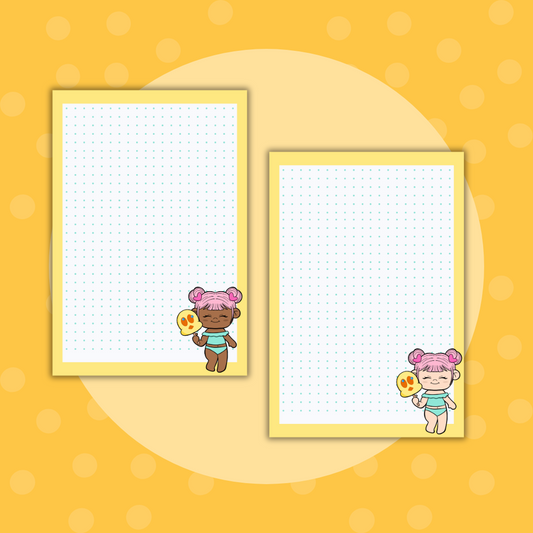 Yummy Ice Cream-Dot Grid | A5| Full Page Sticker