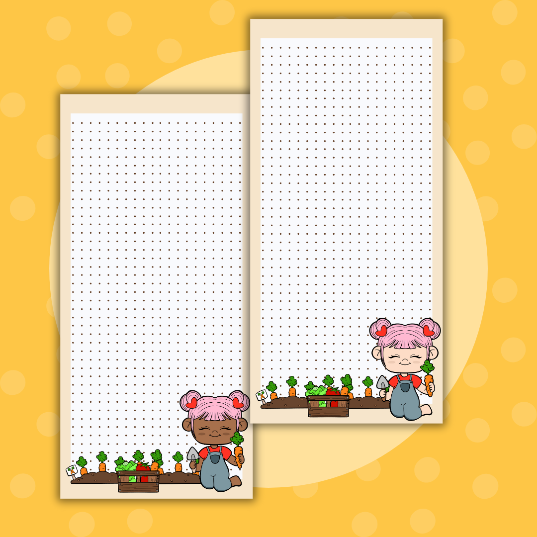 Farmville-Dot Grid | Weeks| Full Page Sticker