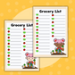 Farmville Grocery List | A5| Full Page Sticker