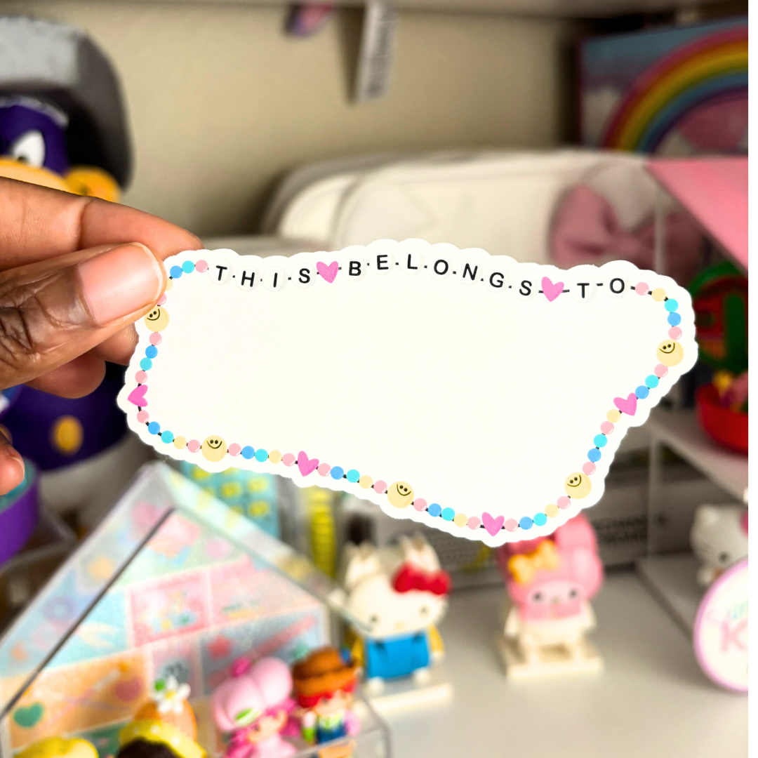 This Belong To| Friendship Bracelet| Sticker Die Cut