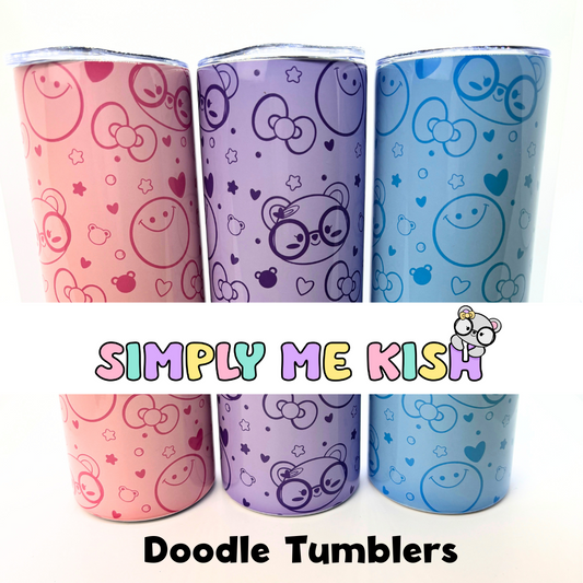 The Doodle Tumbler| 20oz Skinny Tumbler