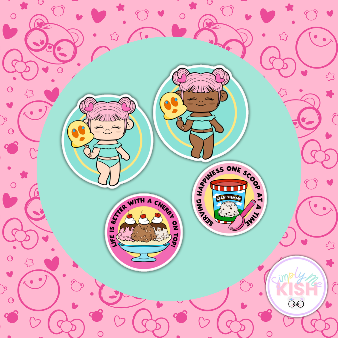 Yummy Ice Cream Collection  | Sticker Die Cuts