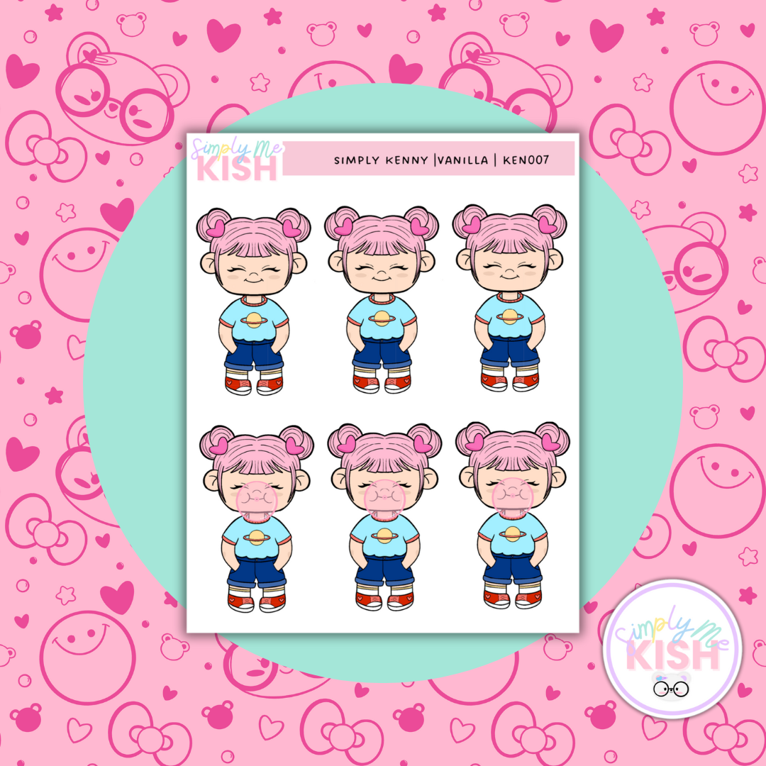 Simply Kenny Decorative | Character Doodles | Sticker Sheet