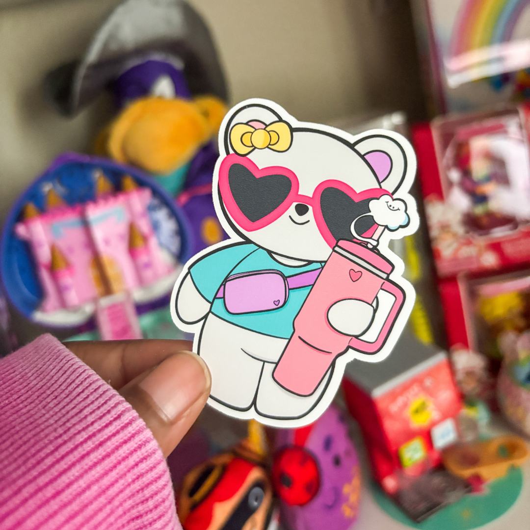 Bougie Emma Bear | Sticker Die Cut