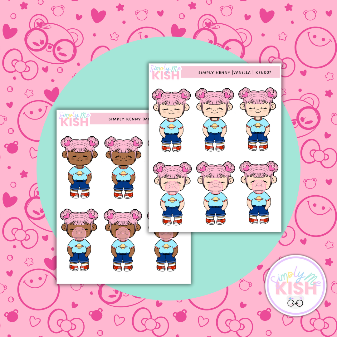 Simply Kenny Decorative | Character Doodles | Sticker Sheet