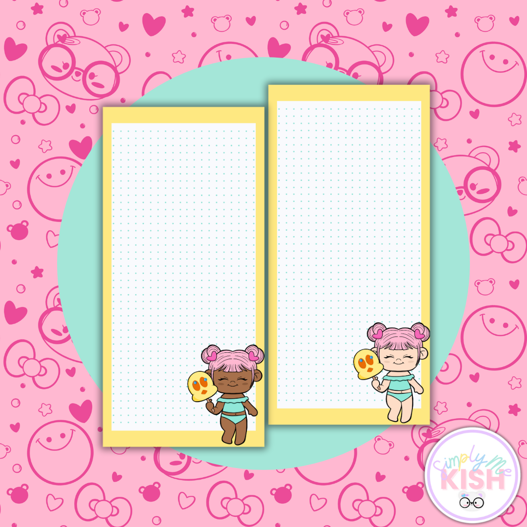 Yummy Ice Cream-Dot Grid | Weeks| Full Page Sticker