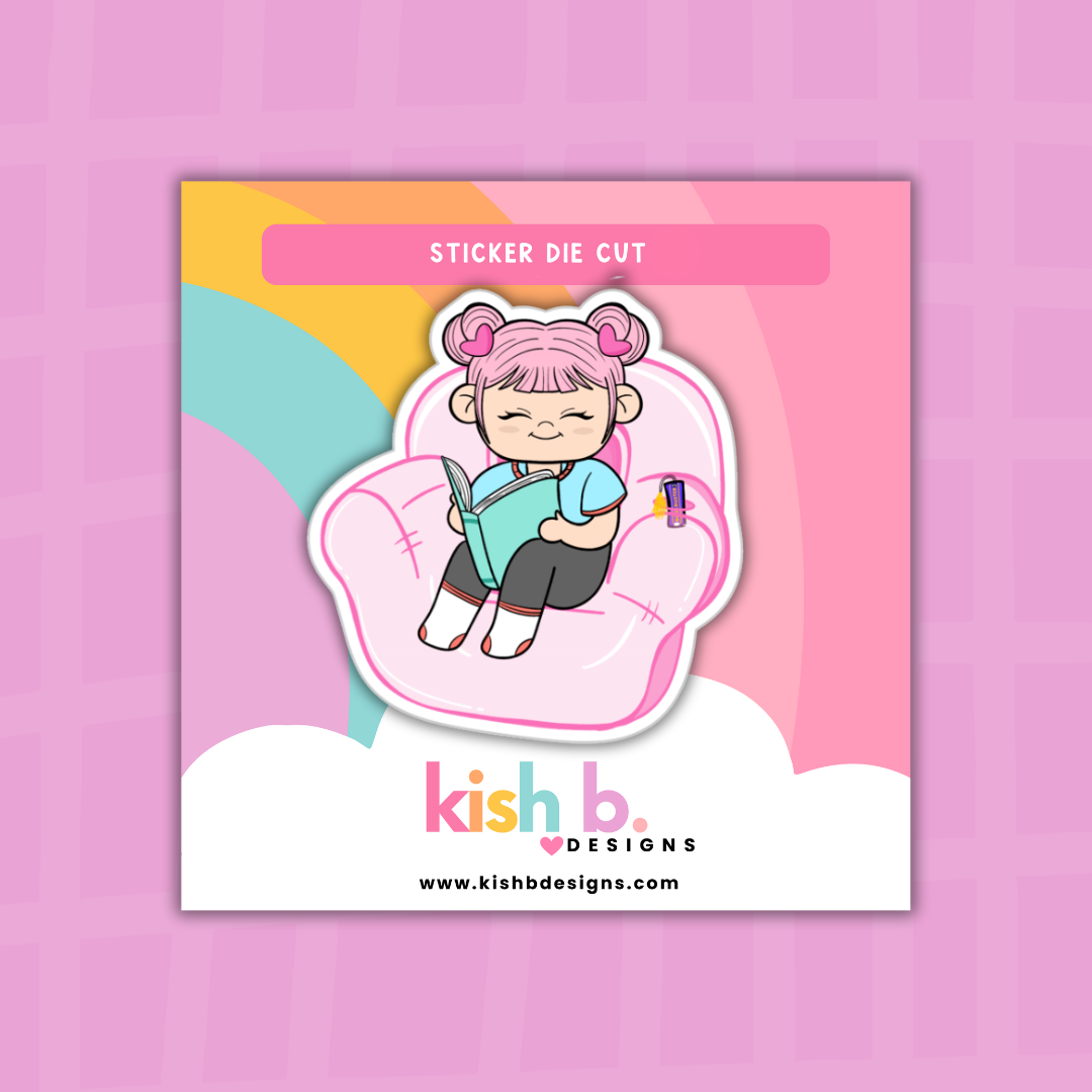 Reading | Kenny| Character | Sticker Die Cut