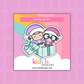 HO HO HO |Kenny & Emma Bear| Holiday | Stickers