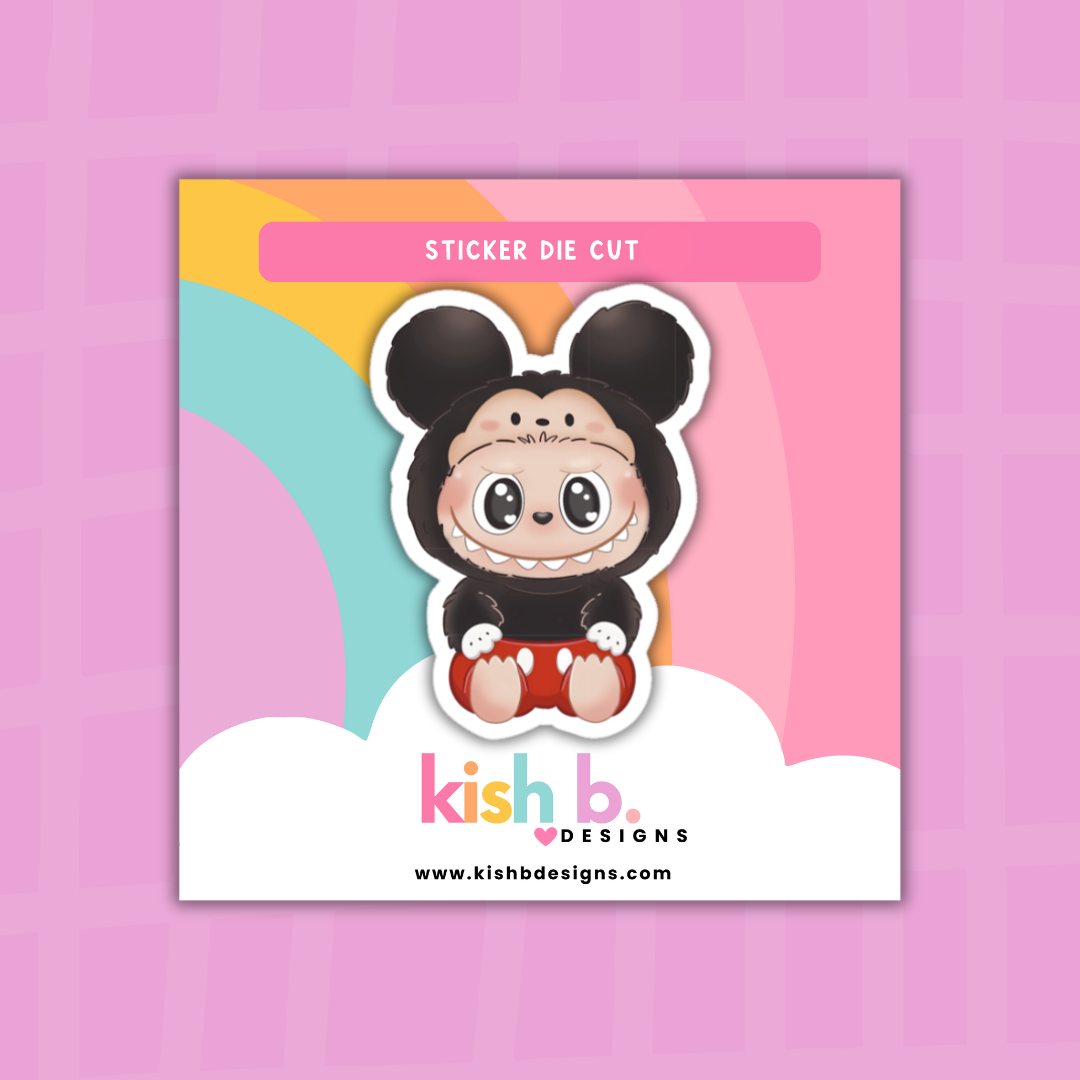 Mickey-Monster| Sticker Die Cut