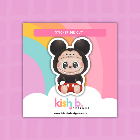 Mickey-Monster| Sticker Die Cut