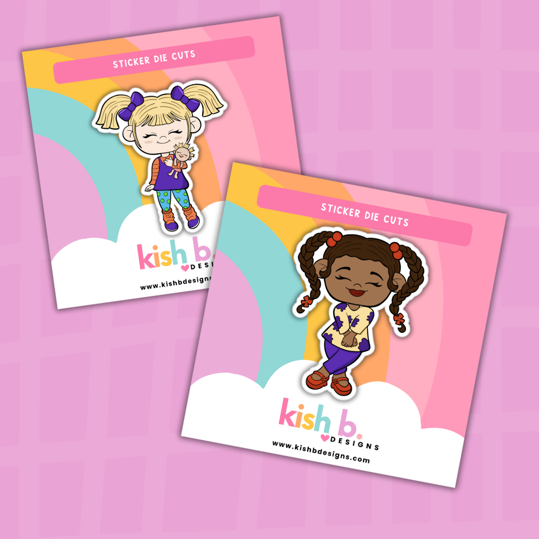 90's Bad Girls  | Individual Character| Sticker Flake