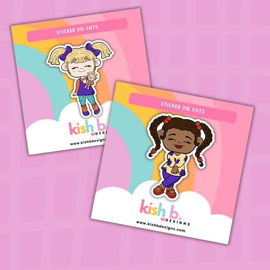 90's Bad Girls  | Individual Character| Sticker Flake