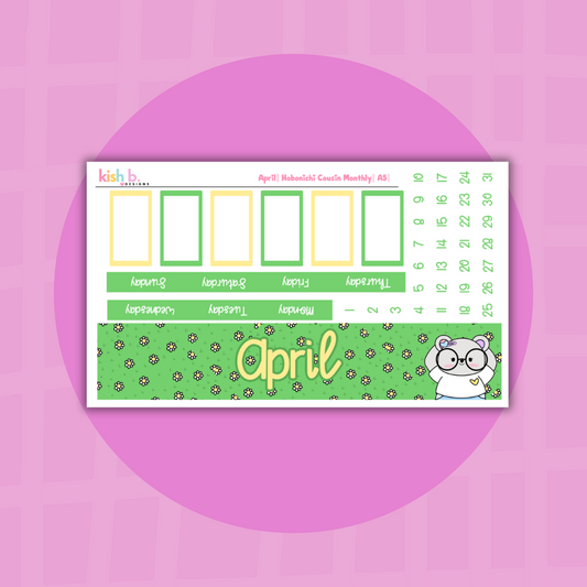 April Hobo Cousin Monthly Kit (A5)