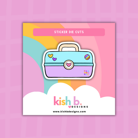 90's Makeup Case | Sticker Die Cut