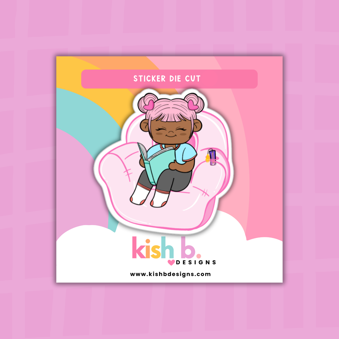 Reading | Kenny| Character | Sticker Die Cut