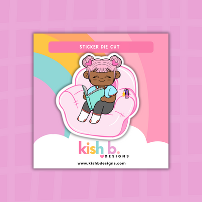 Reading | Kenny| Character | Sticker Die Cut