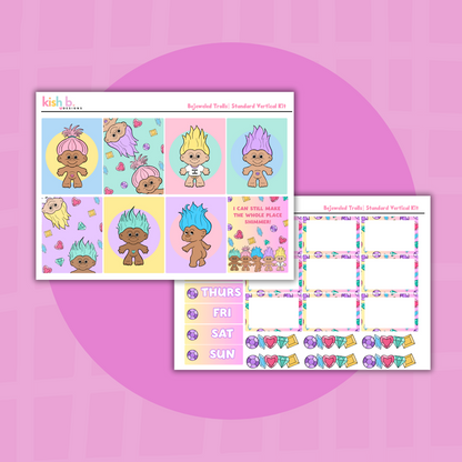 Bejeweled Trolls | Standard Vertical | Planner Kit