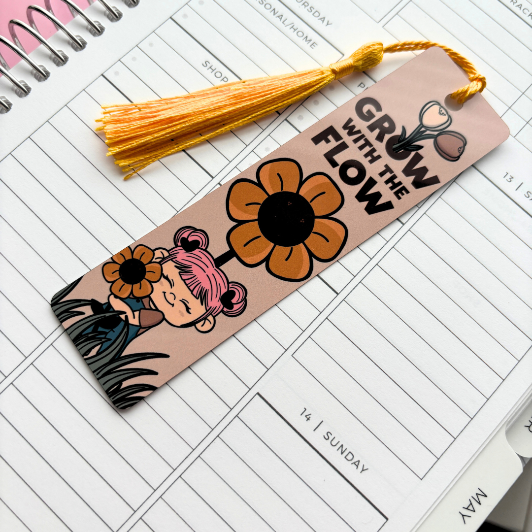 Grow with the Flow  | Metal |  Standard Bookmark