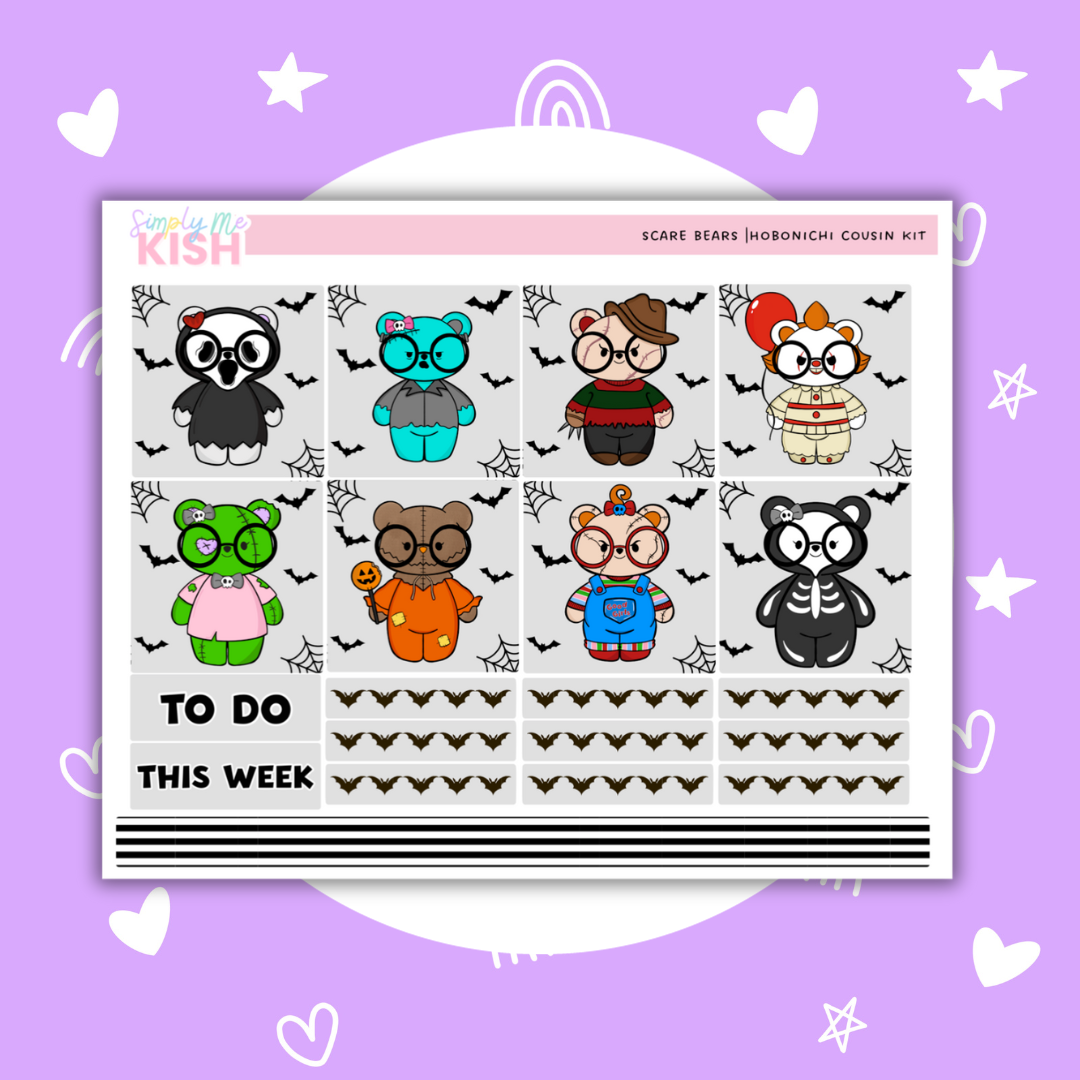 The Scare Bears |  Cousin| Sticker Kit