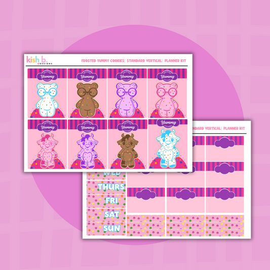 Frosted Yummy Cookies  |  Standard Vertical | Sticker Kit