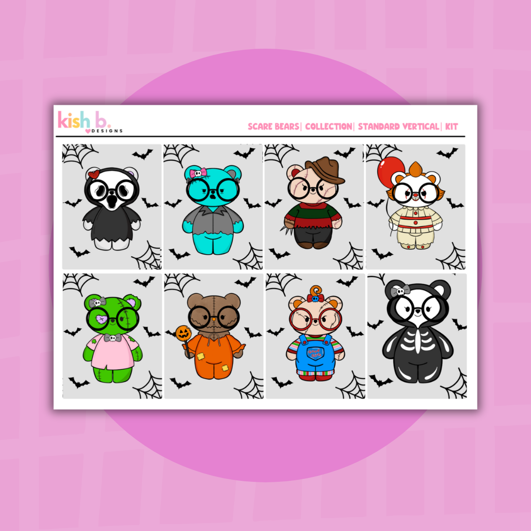 The Scare Bears |  Standard Vertical | Sticker Kit