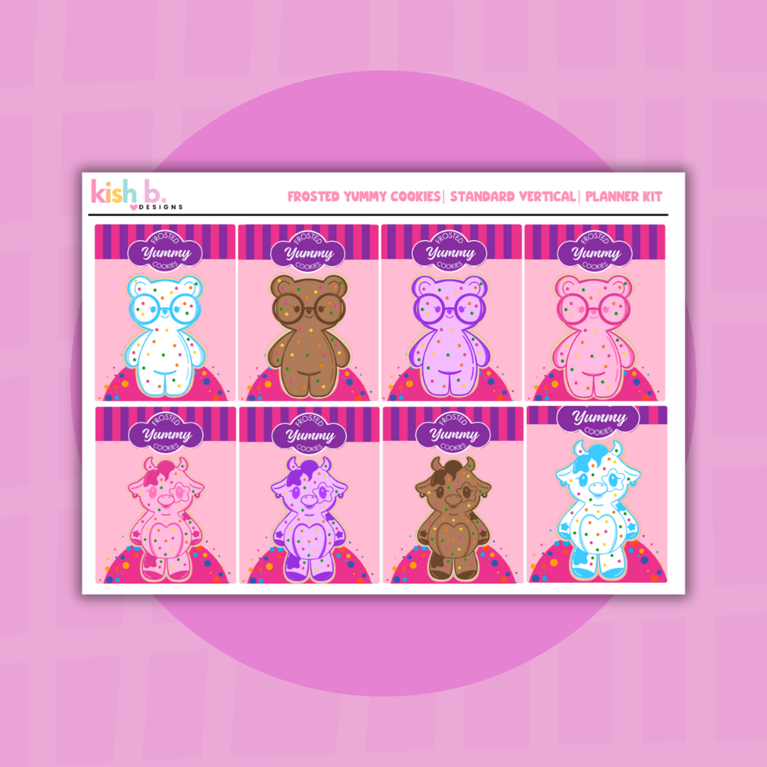 Frosted Yummy Cookies  |  Standard Vertical | Sticker Kit