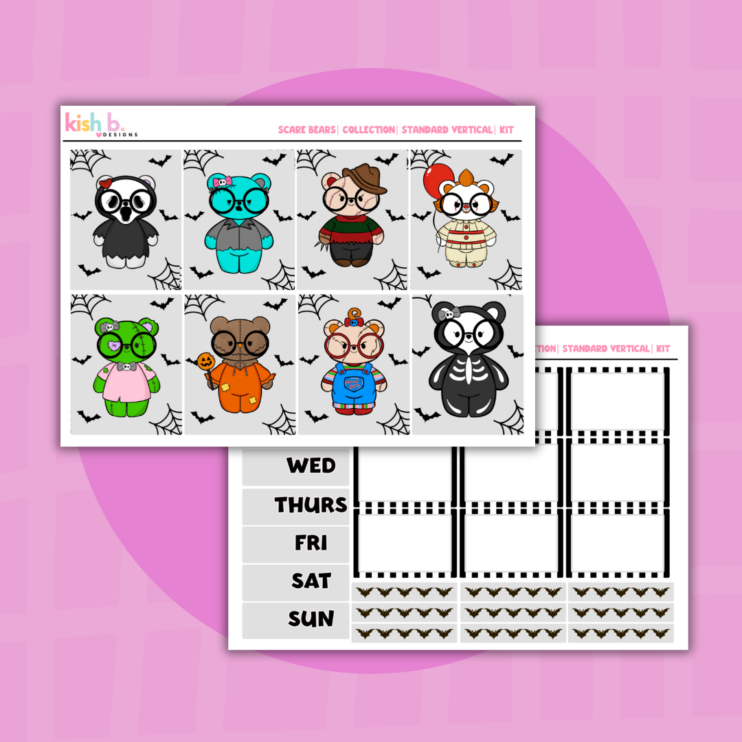 The Scare Bears |  Standard Vertical | Sticker Kit