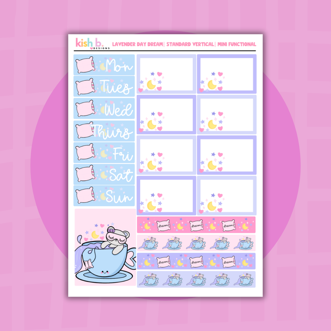 Lavender Daydream |  Standard Vertical | Mini Functional Kit