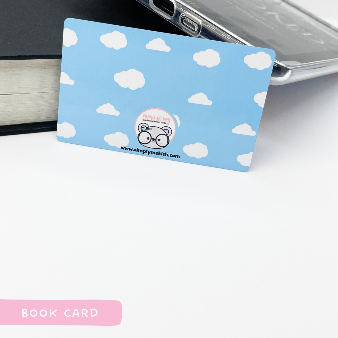 Reading Rainbow Library Card | Metal Book Card | Washi Card