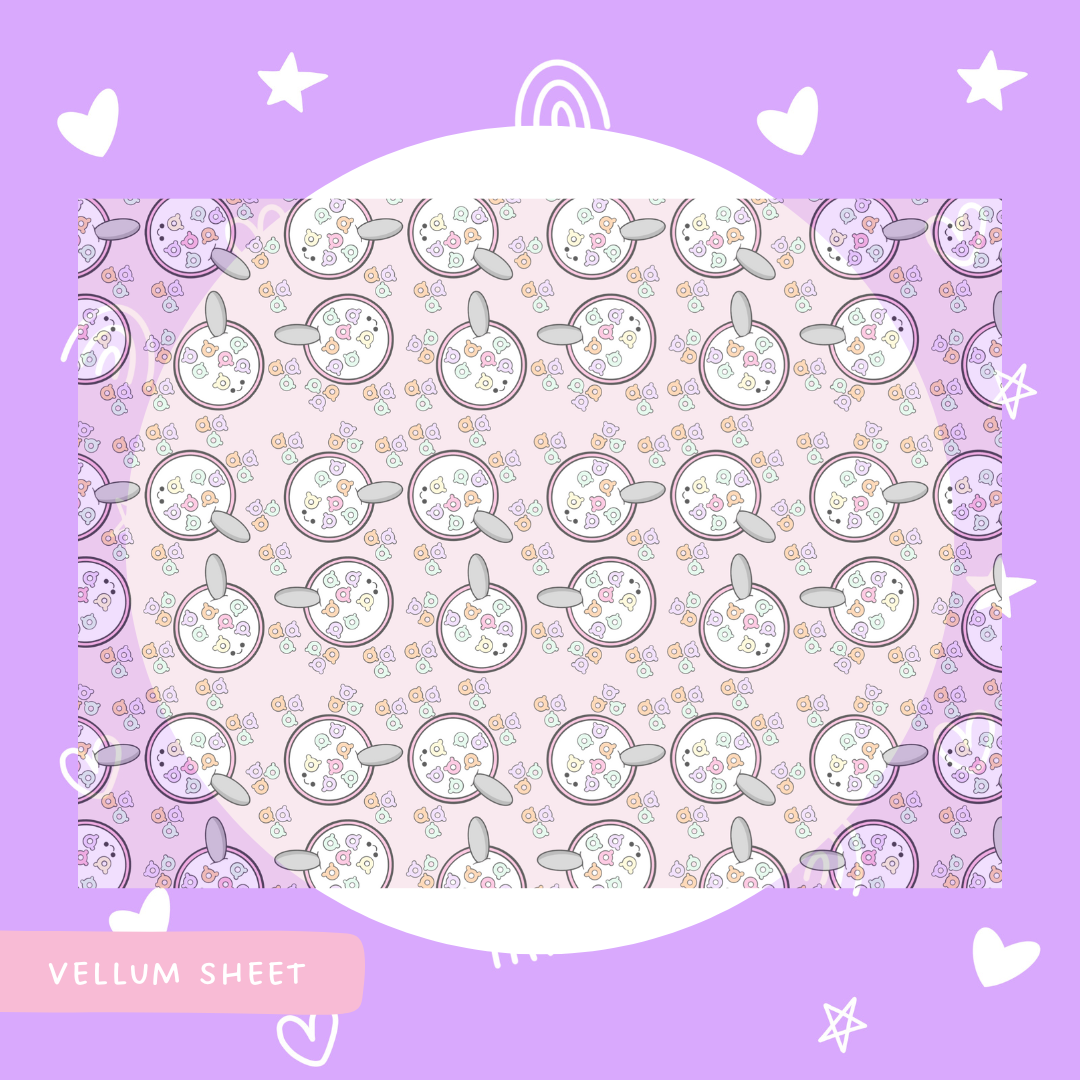 The Breakfast Club | Cereal | Vellum| Decorative Sheet